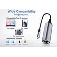 thumbnail image 5 of USB-C to Ethernet Adapter for Laptop Tablet Phone, Gigabit Wired Network, 5 of 6