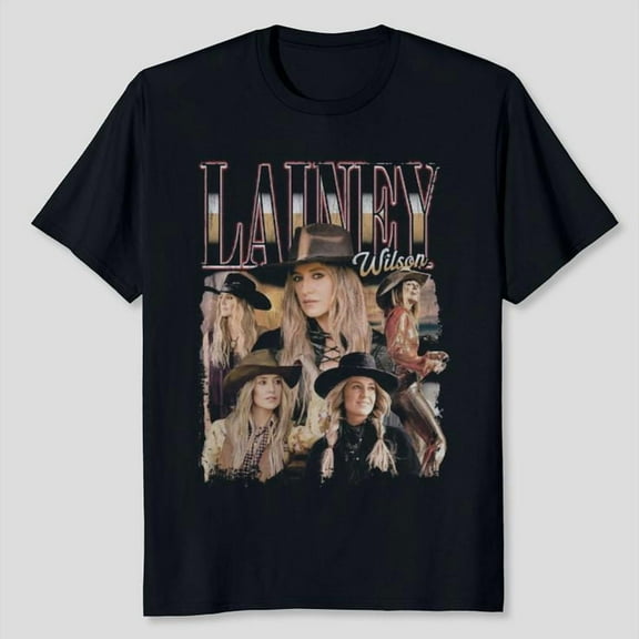 Lainey Wilson Photo Collage T-Shirt, Sizes S-5XL - Gategoo
