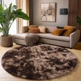 thumbnail image 4 of Shag Area Rugs for Living Room 8'(Round), Soft and Fluffy Shaggy Carpet for Pets, Machine Washable Floor Rugs for Living room, 4 of 8