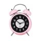 thumbnail image 1 of Reloj despertador retro de metal con dos campanas y luz nocturna, silencioso, sin tictac, analógico, de cuarzo, for escritorio, 1 of 4