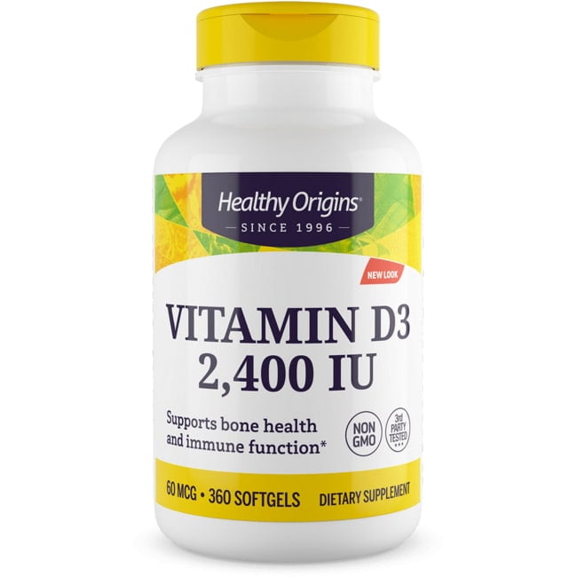 Healthy Origins - Vitamin D3 2400 IU - 360 Softgels