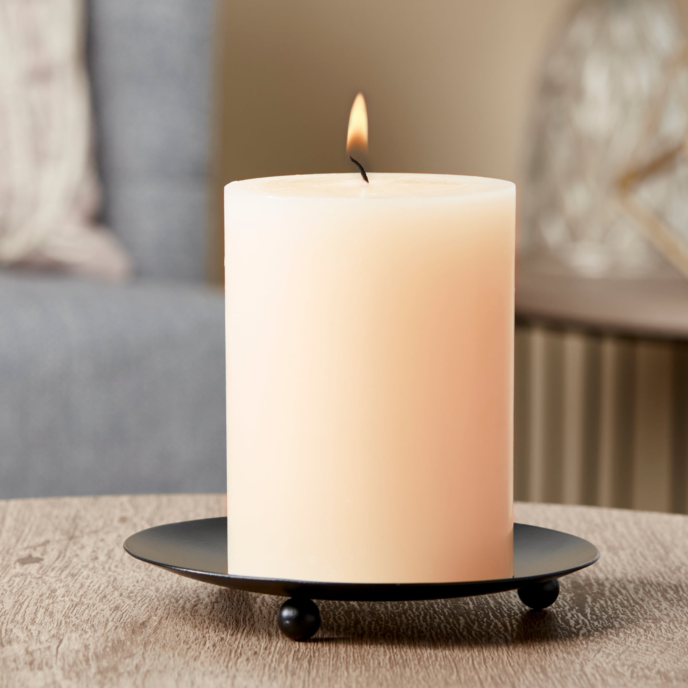 Mainstays Unscented Pillar Candles, 3 x 6 inches, White Mainstays Unscented Pillar Candles, 3 x 6 inches, White
