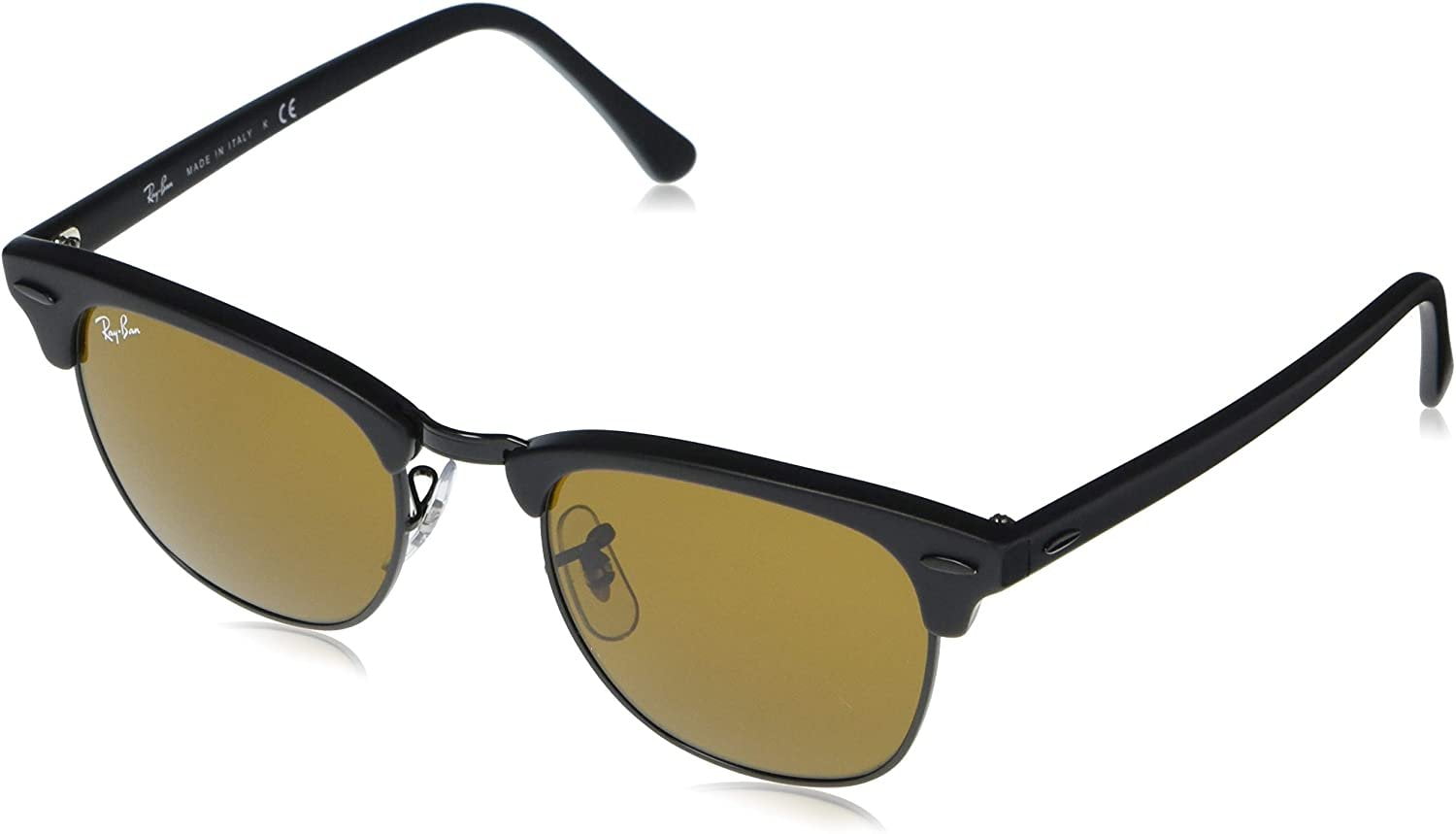 Persoon belast met sportgame feedback Medisch Ray-Ban Rb3016 Clubmaster Square Sunglasses - Walmart.com