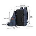 thumbnail image 1 of weibbin Backpack Three Piece Set. Large Capacity USB Student Backpack. Suitable For School And Outdoor Travel.Computer Bag For Men And Women With Large Capacity, 1 of 6