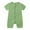 Green, variant on DxhmoneyHX Toddler Boys Girls Clothes Short Sleeve Zipper Romper for Infant Baby Cotton Footed Pajamas Jumpsuit Summer Onesies Bodysuit