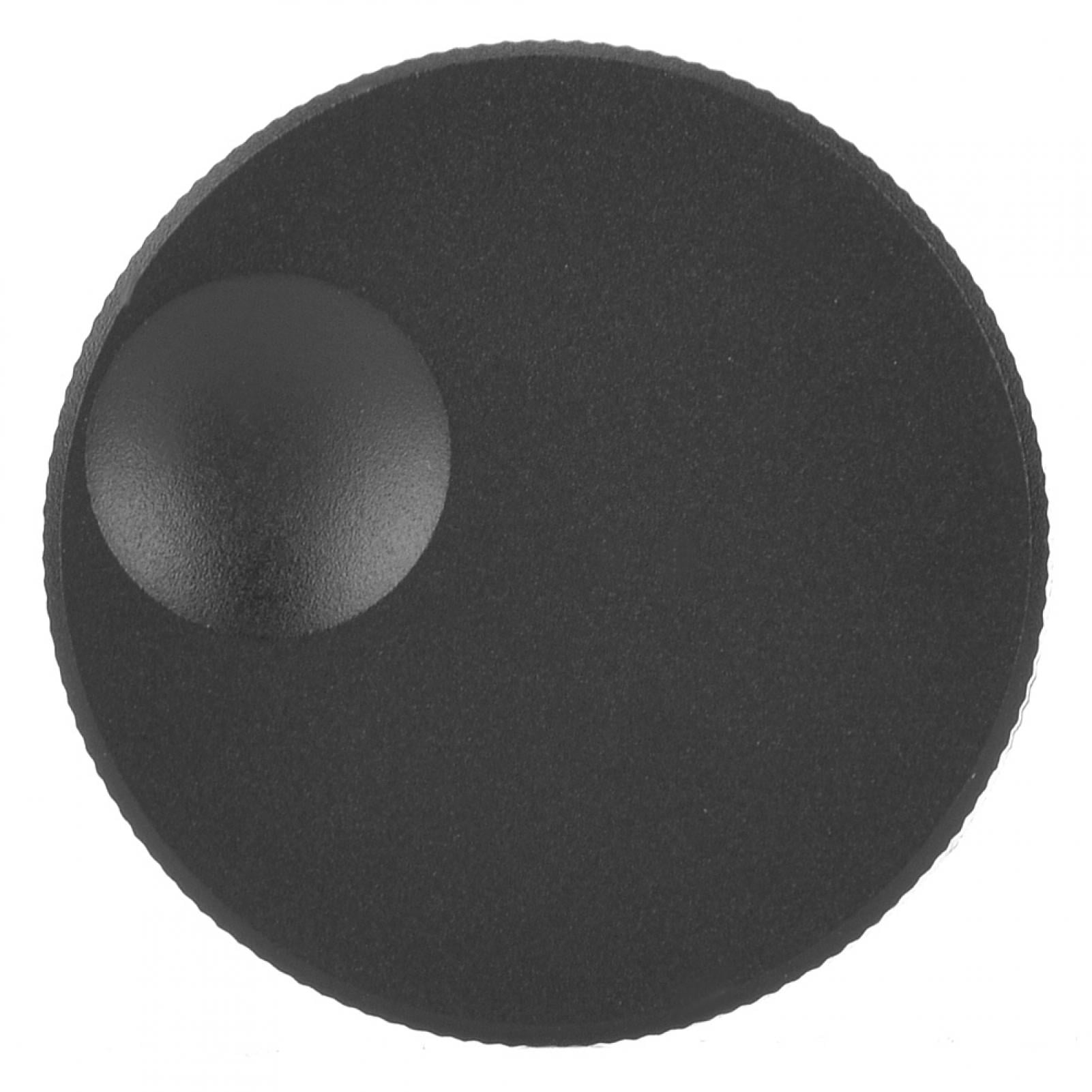 32x13mm Volume Control Black Frosted Solid Aluminum Knob for 6mm Potentiometer 