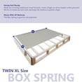 thumbnail image 2 of Wayton, 4" Split Sturdy Fully Assembled Wood Box Spring for Mattress, Twin XL, White, 2 of 6