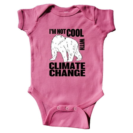 

Inktastic I m Not Cool with Climate Change Polar Bear Gift Baby Boy or Baby Girl Bodysuit