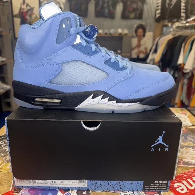 Ni - ke Ni - ke DV1310-401 Air Jordan 5 Retro SE Men's Size 12 University Blue/Black/White