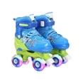 thumbnail image 1 of yingyy 2 Pcs Patins à Roulettes Réglables pour Filles Enfants Sûrs et Confortables style Paillettes Bleues, 1 of 6