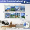 thumbnail image 5 of DAZLUTE 8 Pack Soundproof Wall Panels Acoustic Panels Self-Adhesive Sound Proofing Panels High Density Art Sound Panels for Acoustic Treatment, Home, Studio, Gaming Room(Starry Night), 5 of 7