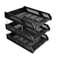 thumbnail image 4 of LetterOfficeDocuments Mail Filing Papers Desk Files Organiser Supplies Black, 4 of 8
