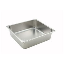 Winco SPTT4, 4-Inch Deep Two-Third Size Steam Table Pan, NSF