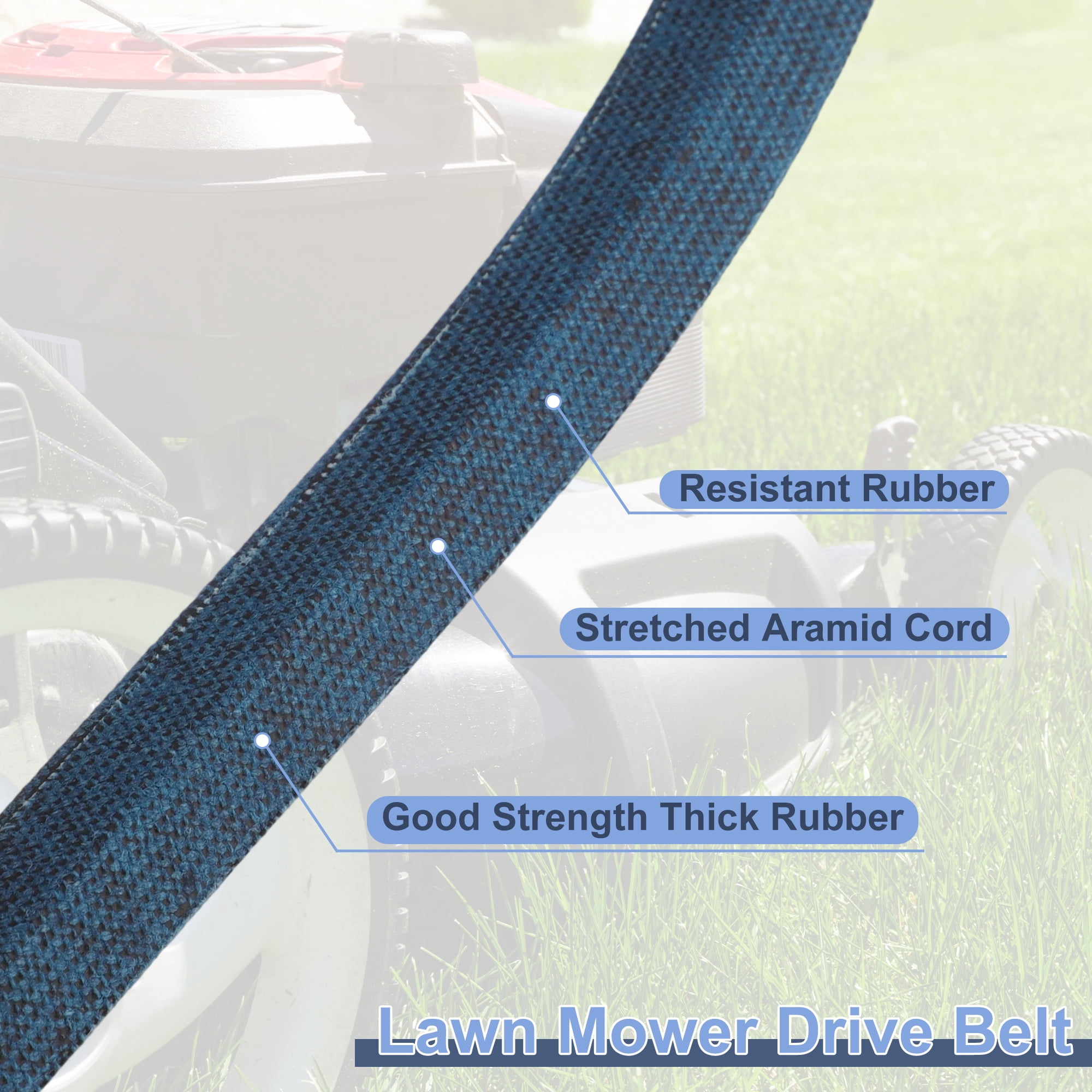 Unique Bargains No.07200922 Lawn Mower Deck Belt for Ariens Ikon 60 1 Pcs