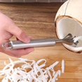 thumbnail image 4 of 1 Pce, Couteau de Retrait de Viande de Noix de Coco, Rasoir en Acier Inoxydable, Raboteur de Viande de Noix de Coco, Éplucheur d'Écailles de Poisson en Acier Inoxydable, Gadgets de Cuisine, Outils pour Fruits, Accessoires de Fruits de Mer Suspendus, 4 of 5