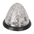 thumbnail image 1 of Clearance! Watermelon Side Marker Lights for Trucks Trailers–12V 24V LED Lights with Stainless Ring IP65 Multi Color Lens–Easy Install Vehicle Accessories for Semi Trucks Night Lights,White, 1 of 8