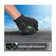 thumbnail image 5 of Guantes Protección Para Moto Pantalla Táctil Antideslizante Negro/Verde  talla XL, 5 of 6