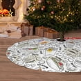 thumbnail image 6 of Lsque Fastfood 2 Print Christmas Tree Skirt, Tree Skirt with Ties or Velcro, Perfect for Holiday Decorations, Halloween, and New Year-48", 6 of 7