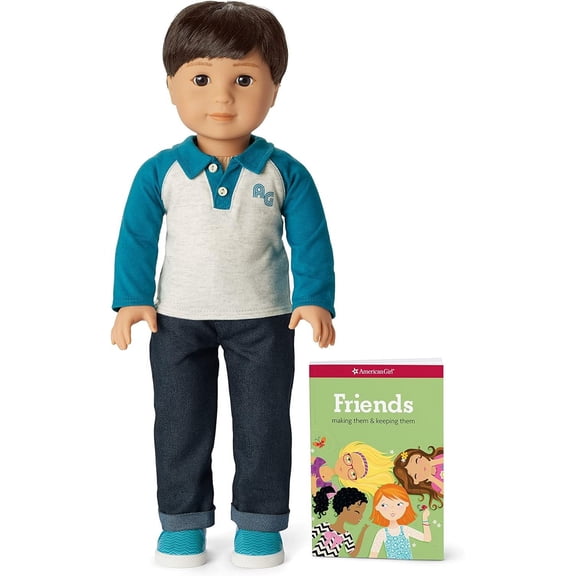 American Girl Doll #75 Dark Brown Hair Brown Eyes Light Skin Truly Me 18" DN75