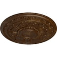 thumbnail image 3 of 30 5/8"OD x 2 1/2"P Tellson Ceiling Medallion (Fits Canopies up to 6 3/4"), Hand-Painted Root Beer Crackle, 3 of 7
