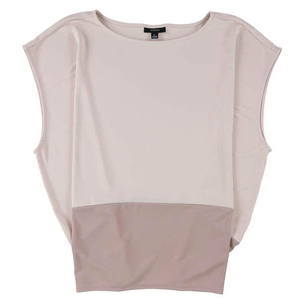 Alfani Womens Seamed Sleeveless Blouse Top ltpasred L