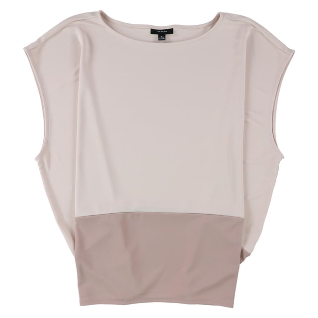 Alfani Womens Seamed Sleeveless Blouse Top ltpasred L