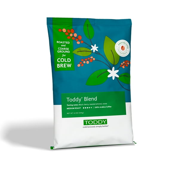 Toddy Blend Cold Brew Medium Roast Course Ground Coffee, 12oz