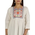 thumbnail image 6 of Moomaya Embroidery Peplum Tops Cotton Flex Tunic Designer Short Kurta For Women, 6 of 8