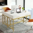 thumbnail image 3 of Tribesigns 41’’ Computer Desk with Two Drawers, Modern Study Writing Desk with Storage, 3 of 9