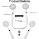 thumbnail image 2 of Neck Fan And Handheld Fan, 2 In 1 Portable Fan Mini Rechargeable Neck, 2 of 5