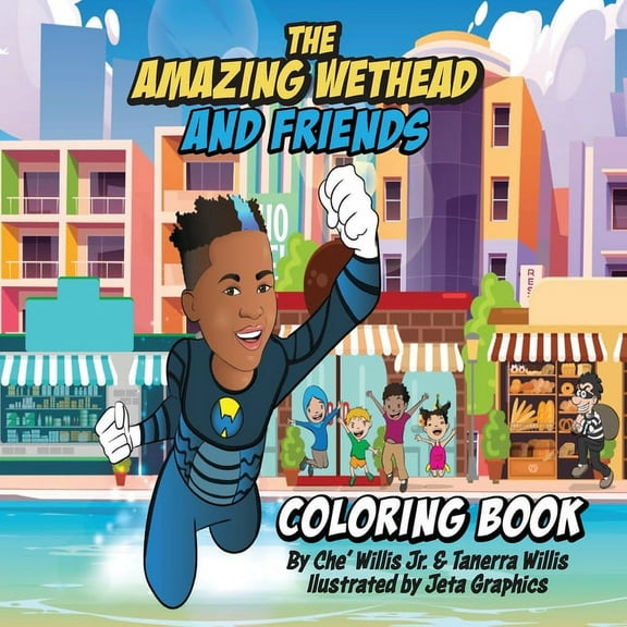 The Amazing Wethead and Friends Coloring Book, (Paperback)