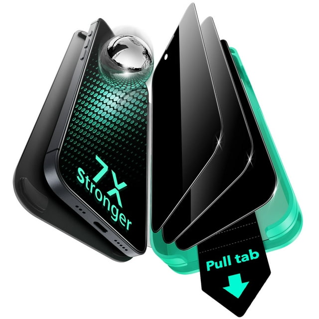 Protector de pantalla ESR Glass 9H+ para iPhone 15 Pro Max, paquete de 3