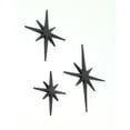 thumbnail image 3 of Zeckos Black Cast Iron 8 Point Starburst Wall Hanging 8.5 in Set of 3, 3 of 4