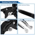 thumbnail image 4 of Levier de Frein Court pour Yamaha YZF R1 2002-2003 Guidon de Moto Réglable Levier de Frein en Alliage d'Aluminium Poignée Noire Ton Argenté Extrémité, 4 of 6
