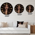 thumbnail image 4 of Designart 'Portrait Of African American Woman Iv' Modern Wall Clock, 4 of 5