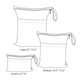thumbnail image 4 of 3pcs Baby Cloth Diaper Wet Dry Bags Waterproof Reusable with Two Pockets Travel Beach Pool Daycare Soiled Baby Items Yoga Gym Bag for Swimsuits or Wet Clothes 3L-H1, 4 of 5