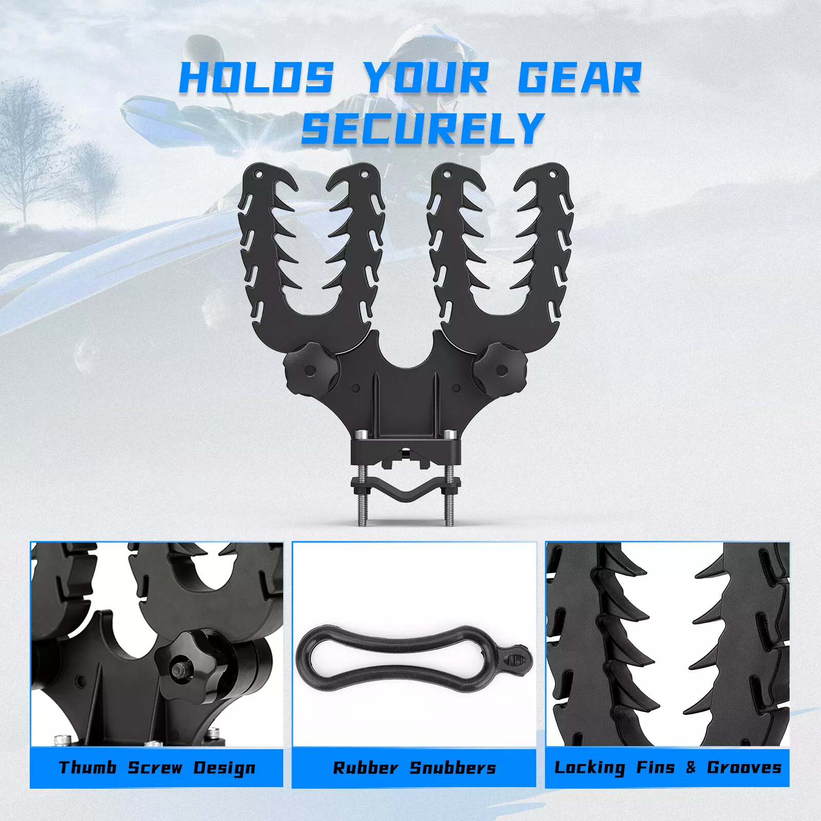 UTV ATV Utility Tool Rack Holder Tool Rack Bow Mount Shovel Rack For Sportsman
