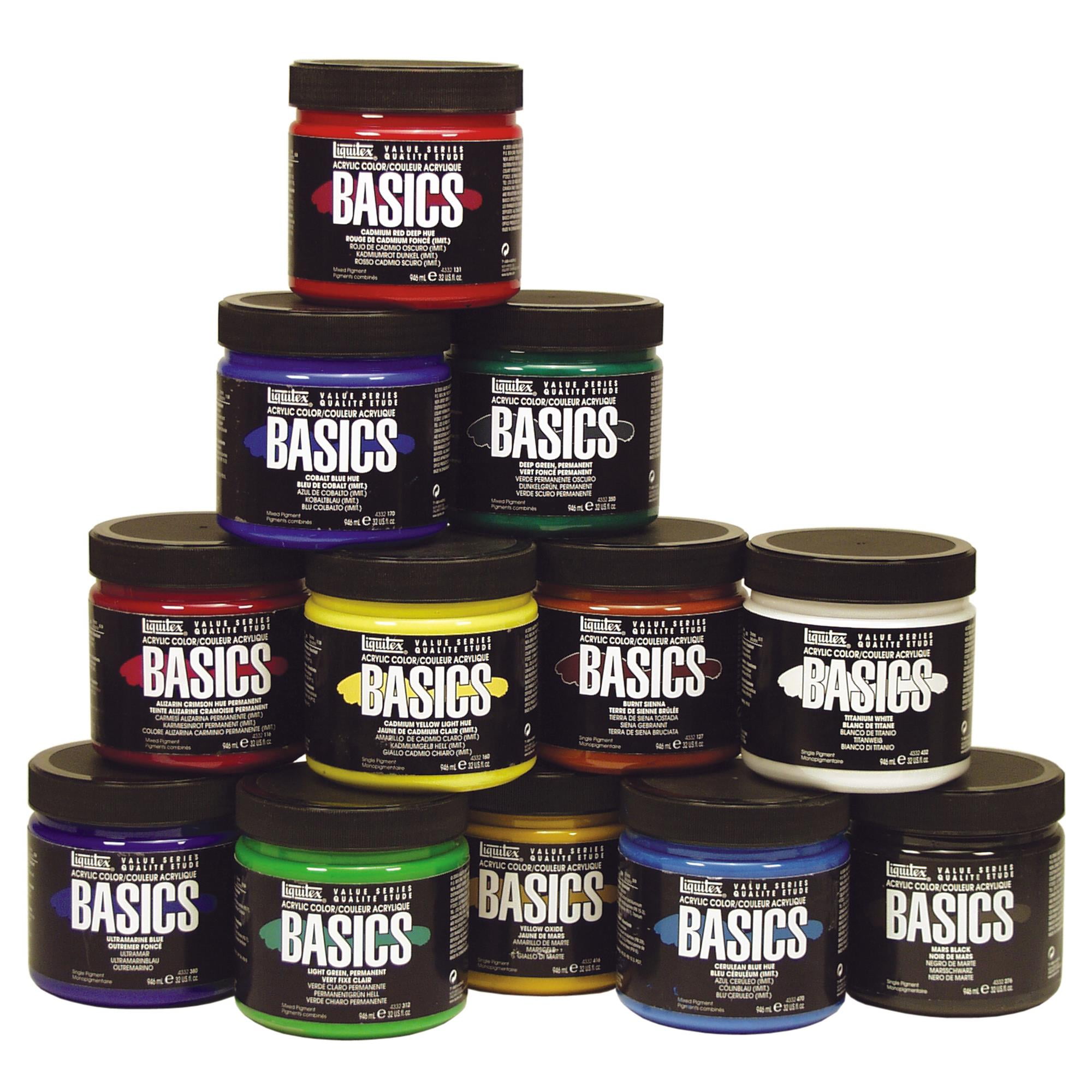 Liquitex BASICS Acrylic Color, 32 oz., Titanium White