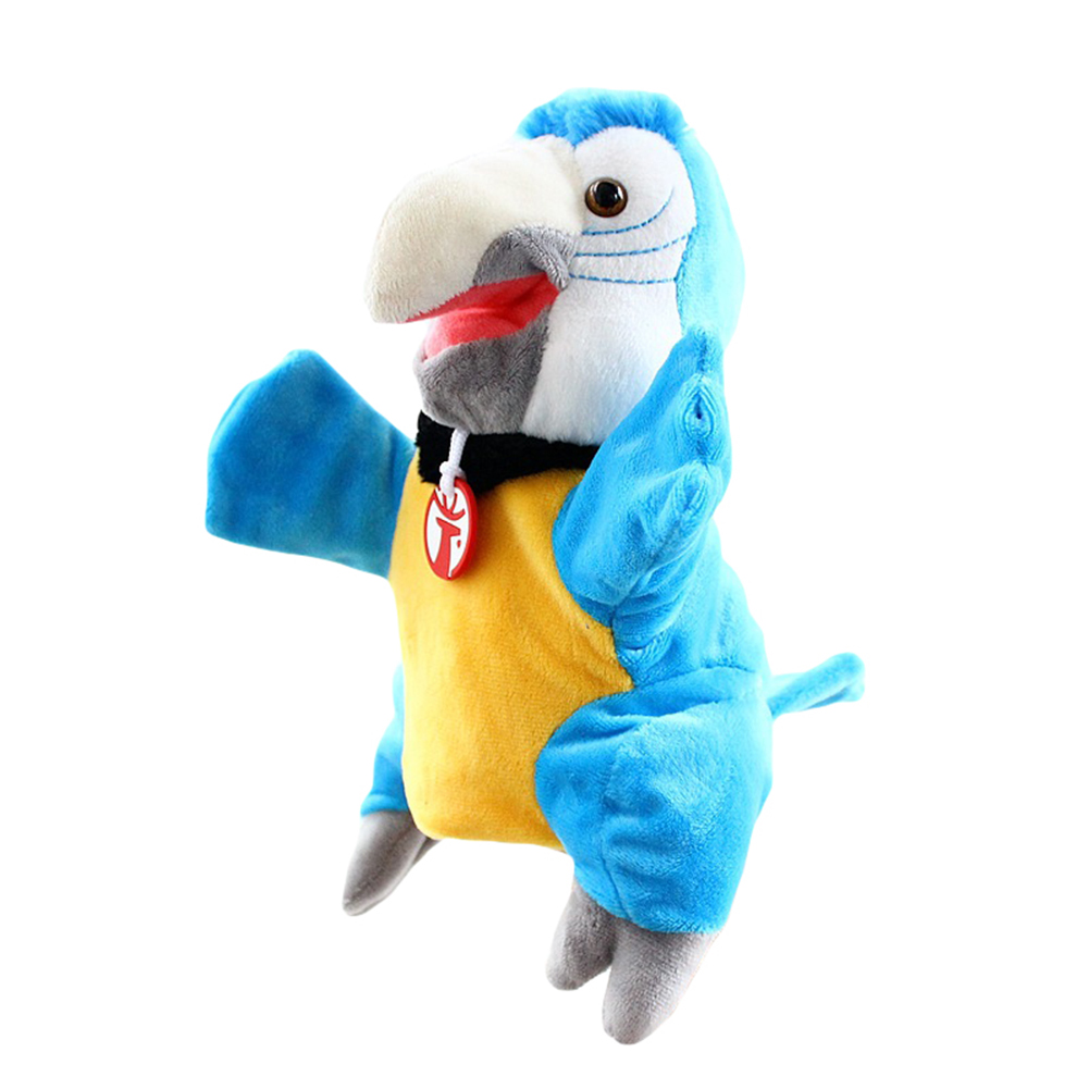Bluethy Simulation Soft Bird Parrot Plush Sleeve Hand Puppet Stuffed