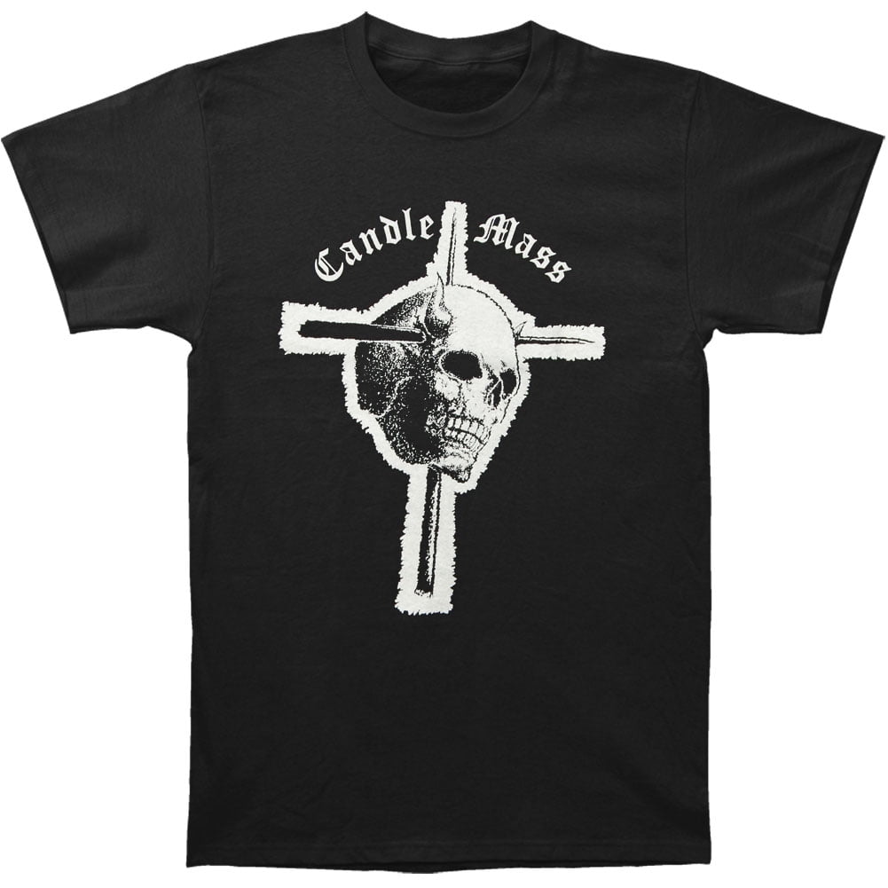 Candlemass Candlemass Men's Skull & Cross Tshirt Black
