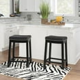 thumbnail image 5 of Linon Claridge 2 Pk Black Counter Stool, 5 of 15