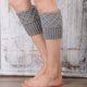thumbnail image 5 of Puños de bota de Tobillo de punto Protector de acrílico suave Calcetines de bota de Calentadores de piernas de mujer para regalos - Ceniza Sunnimix protector de pierna corto, 5 of 7