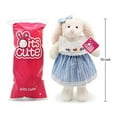thumbnail image 6 of Oitscute Small Soft Stuffed Animal Bunny Rabbit Plush Toy for Baby Girls 15inch (White Rabbit Wearing Blue Stripe Dress), 6 of 6