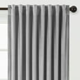 thumbnail image 2 of Chanasya Grey Velvet Curtains Panel Set 2 -Piece - Classy Partial Blackout Curtains Room Darkening Curtains Drapes for Living Room Bedroom Patio - Window Treatment - 63 Inch Length Long - Silver, 2 of 4