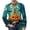 Green, variant on Mens Halloween Corduroy Blazer Jacket Plain Solid Giant Mixed Halloween Full Print Casual Daily Breathable Outer Coat Saffron L