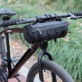 thumbnail image 2 of Bike Bag Handlebar Bag Waterproof Bikepacking Frame Bag Easily Removable-Green, 2 of 13
