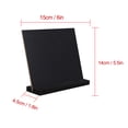 thumbnail image 2 of Uxcell Wood Mini Chalkboard Memos Message Board with Easel Double Side Label Black, 2 of 7