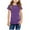 Purple-1, variant on Otqutp Girls Fashion Knot Tunic Button Short Sleeve TShirt Casual Tops Front Blouse Kids Girls Loose Soft Casual Blouse Teen Girls Fall Clothes Tee(Red-2,4-5 Years)