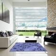 thumbnail image 6 of Ahgly Company Indoor Square Patterned Sky Blue Dress Blue Area Rugs, 8' Square, 6 of 6