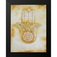 thumbnail image 2 of Varacek, Pam 19x24 Black Modern Framed Museum Art Print Titled - Natural Hamsa, 2 of 5